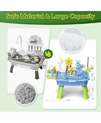 Gnuadz Water Table Electric Pump Sand Play Sink Sensory Summer