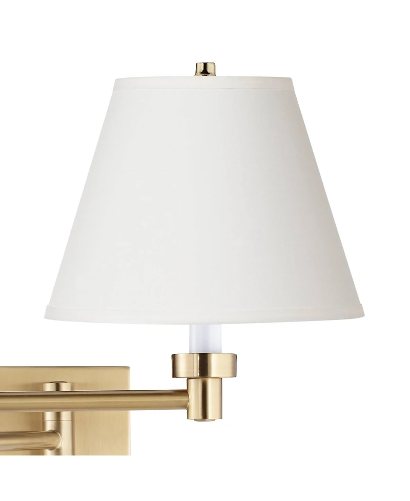 Barnes and Ivy Alta Plug-In Swing Arm Wall Lamp with Shade
