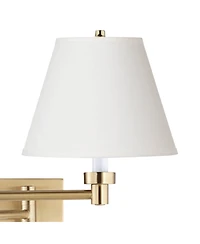 Barnes and Ivy Alta Plug-In Swing Arm Wall Lamp with Shade