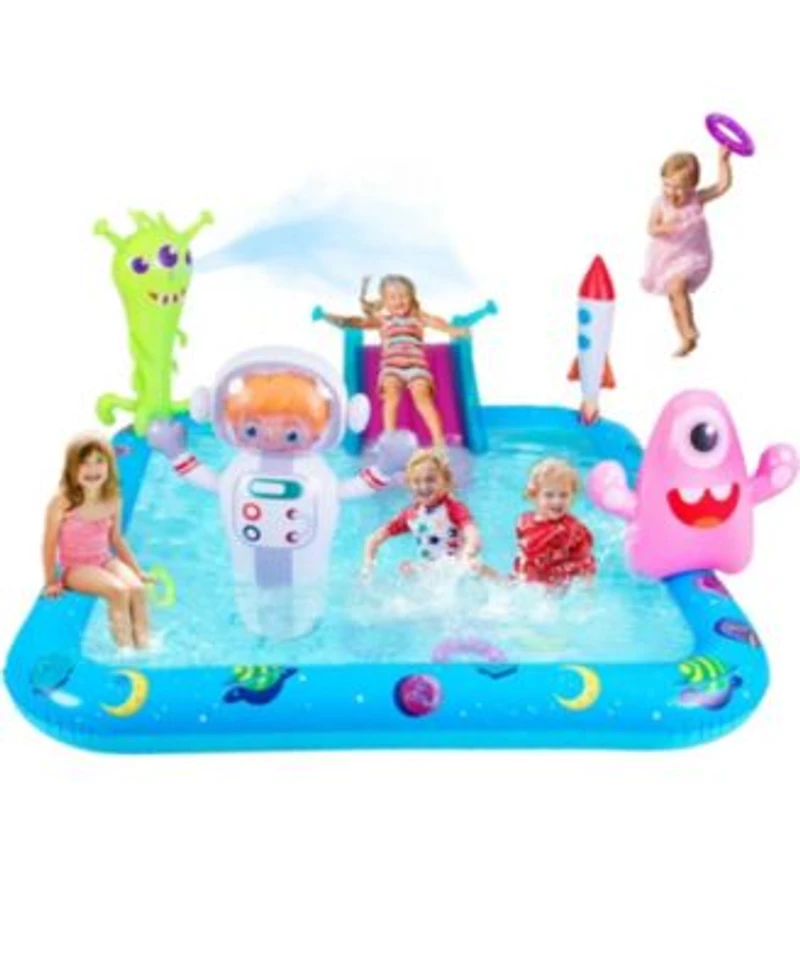 Aofar Inflatable Pool Water Slide Sprinkler Backyard Fun