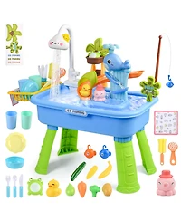 Gnuadz Water Table Sensory Electric Pump Kitchen Fishing Playset