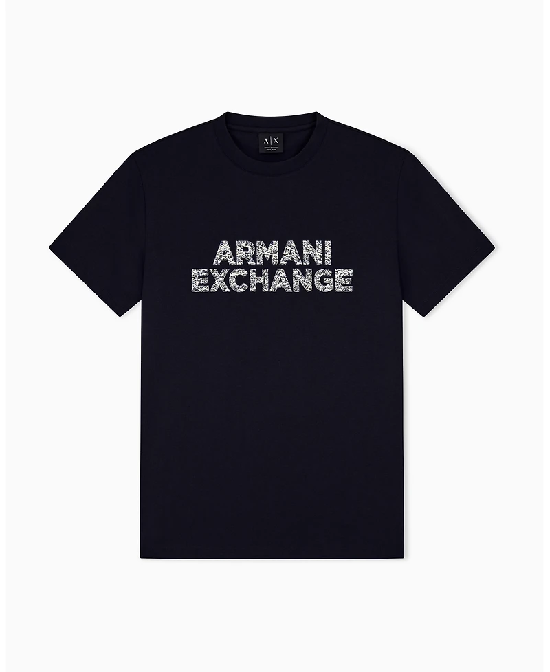 A|X Armani Exchange Men's Short Sleeve Logo Regular Fit T-Shirt