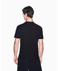 A|X Armani Exchange Men's All Over Logo Mercersized Cotton T-Shirt