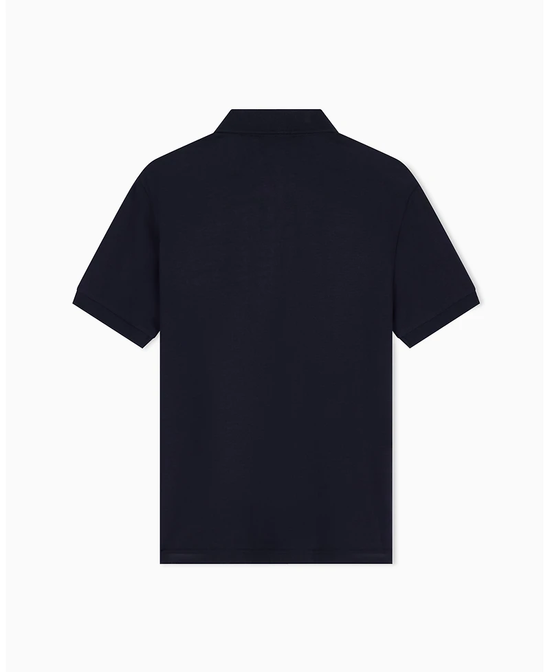 A|X Armani Exchange Men's Short Sleeves Zip Cotton Polo Shirt