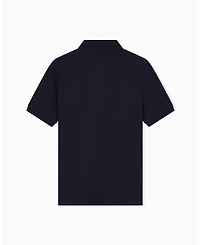 A|X Armani Exchange Men's Short Sleeves Zip Cotton Polo Shirt