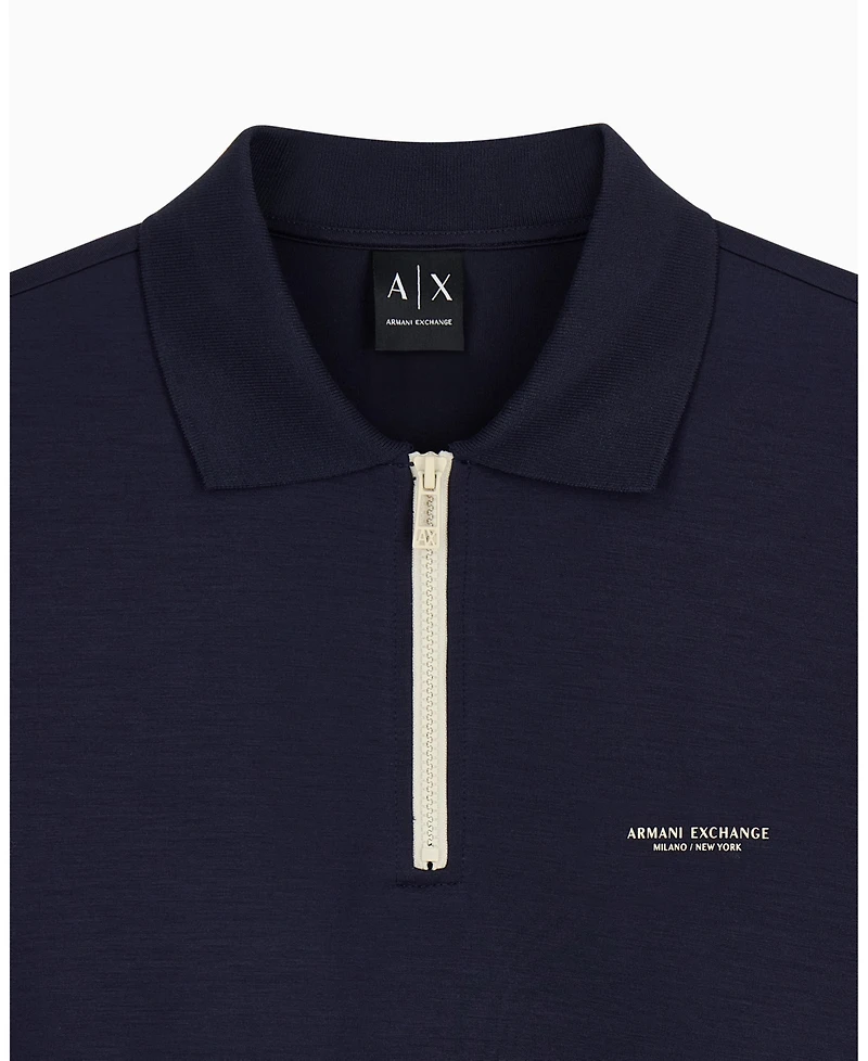 A|X Armani Exchange Men's Modal Polo Sweatshirt
