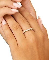 Sterling Forever Gracie Cubic Zirconia Eternity Ring