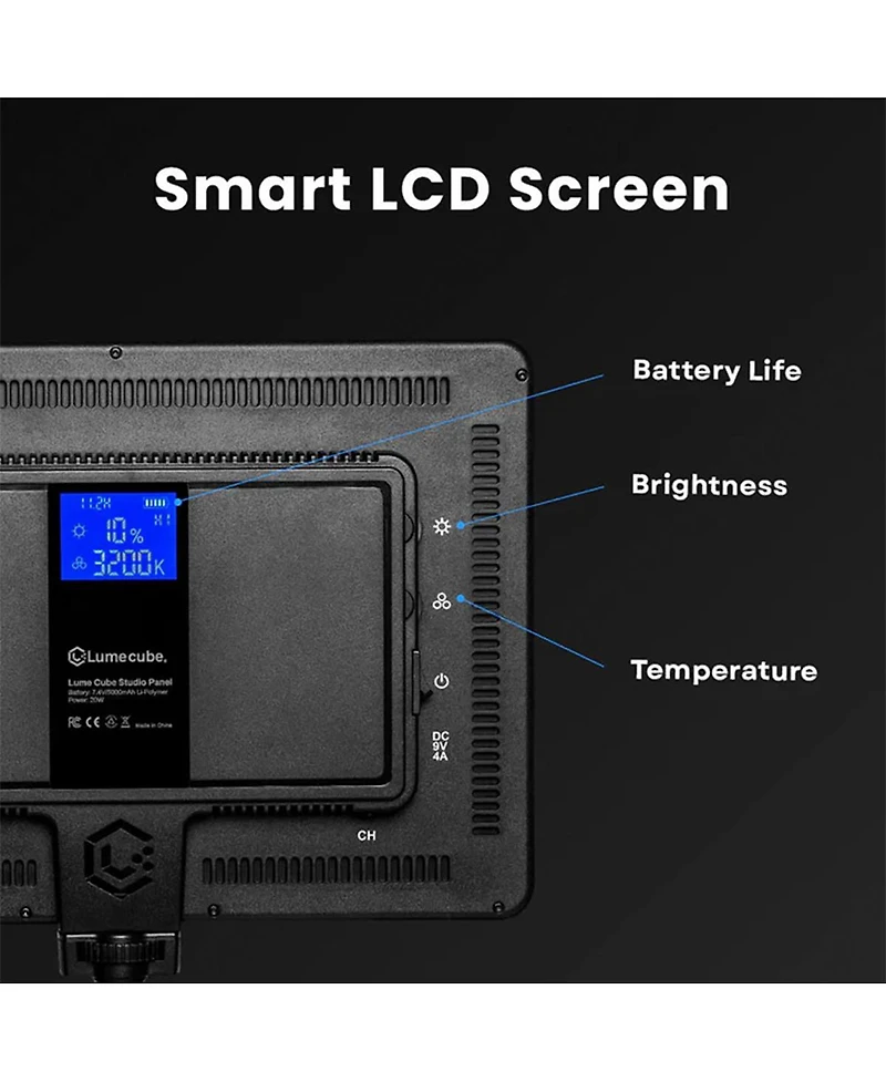 Lume Cube Studio Panel Led 2-Light Kit with Barndoors and Stand
