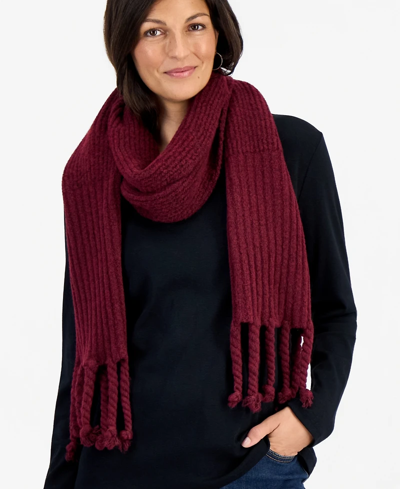 I.n.c. International Concepts Women's Classic Ribbed Scarf, Macy's Exclusive