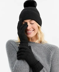 I.n.c. International Concepts Women's Sequin Beanie and Touch Glove Gift Set, Macy's Exclusive