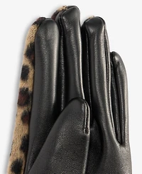 I.n.c. International Concepts Women's Brushed Leopard Gloves, Macy's Exclusive