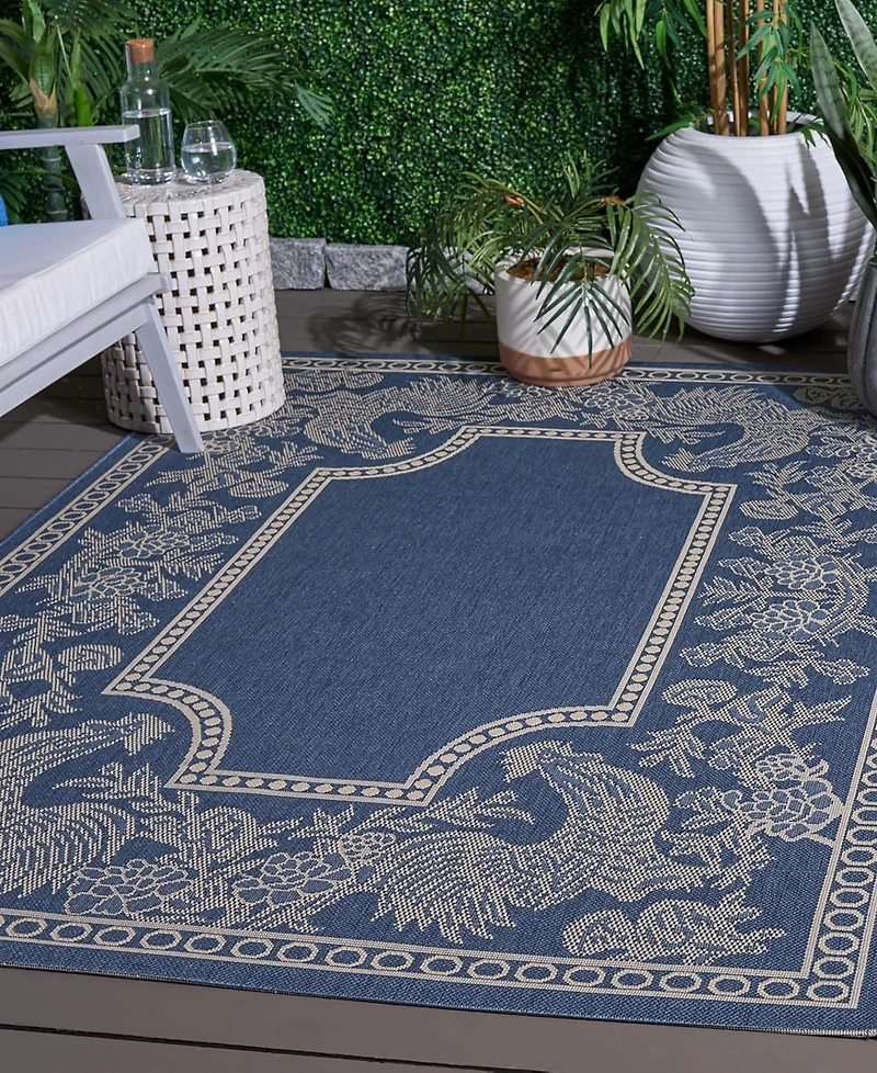 Safavieh Courtyard CY3305 Natural and 8' x 11' Sisal Weave Outdoor Area Rug