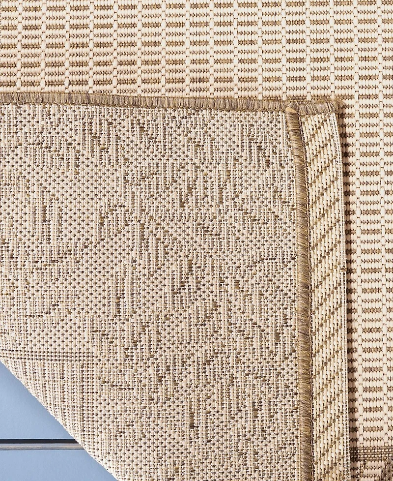 Safavieh Courtyard CY0727 Natural and Brown 5'3" x 7'7" Outdoor Area Rug