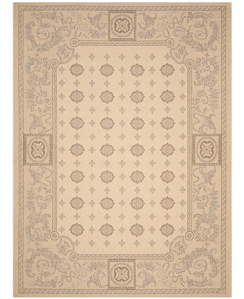 Safavieh Courtyard CY1356 Natural and Brown 5'3" x 7'7" Outdoor Area Rug