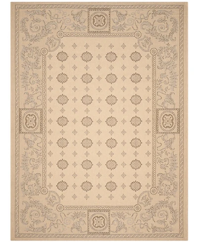 Safavieh Courtyard CY1356 Natural and Brown 5'3" x 7'7" Outdoor Area Rug