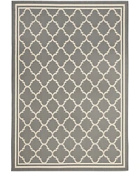 Safavieh Courtyard CY6918 Anthracite and Beige 8' x 11' Sisal Weave Outdoor Area Rug