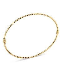 Devata Beaded Ball Bangle Bracelet in 14K Gold, Fits Small to Medium Wrist