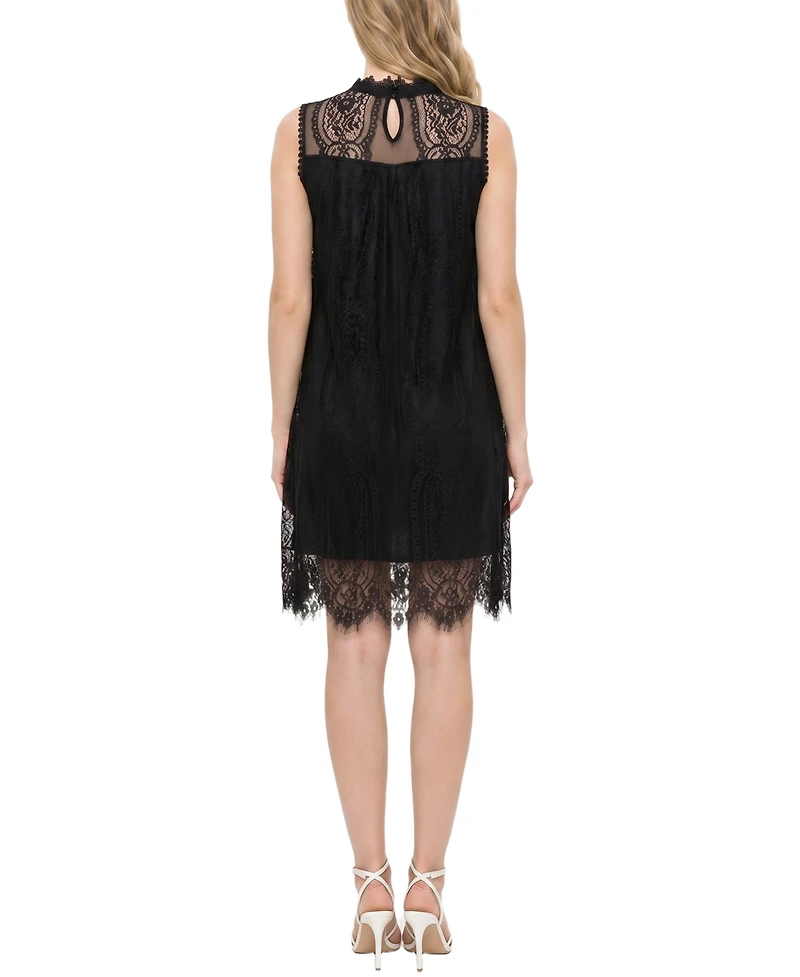 Ny Collection Women's Sleeveless Lace Dress
