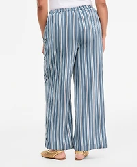 On 34th Women's Jennifer Striped High-Rise Wide-Leg Pants, Macy's Exclusive