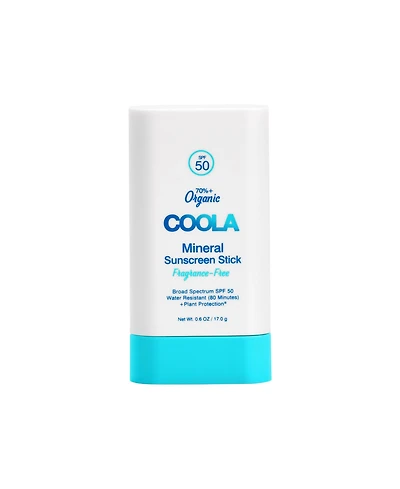 Coola Mineral Stick Sun Protection Factor 50, 0.6 oz.