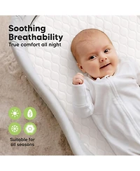 KeaBabies Protect+ Waterproof Bassinet Mattress Protector, Mavy Bassinet Waterproof Cover for Halo BassiNest Swivel Sleeper, 30x18