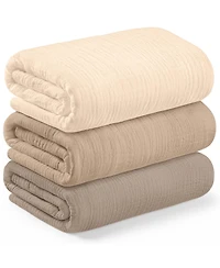 KeaBabies 3-Pack Lyra Muslin Swaddle Blankets for Newborns, Large Cotton Nursery Baby Blankets, Soft & Breathable