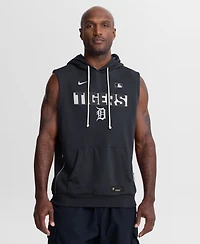Nike Men's Navy Detroit Tigers Authentic Collection Standard Issue Dri-fit Sleeveless Hoodie