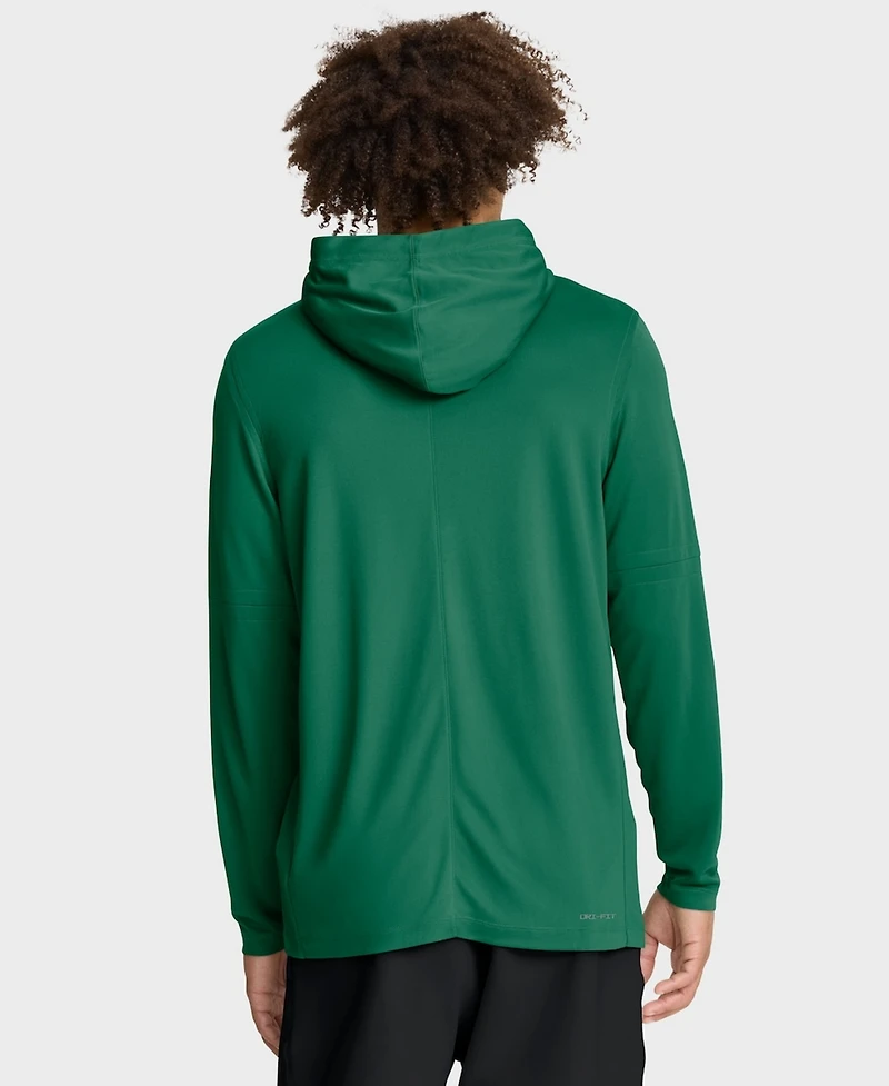 Nike Men's Kelly Green Athletics Authentic Collection Dri-fit Long Sleeve Hoodie
