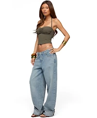 Edikted Women's Sherri Braided Strap Halter Top