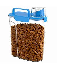 Aronkl Airtight Pet Food Storage Container with Handle and Measuring Cup for Dogs Cats Birds