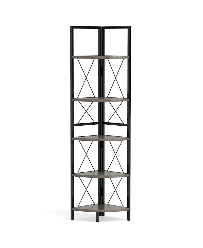 Slickblue 63 Inch Freestanding 5-Tier Corner Rack Shelf