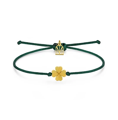 Mantra Clover Good Luck Bracelet