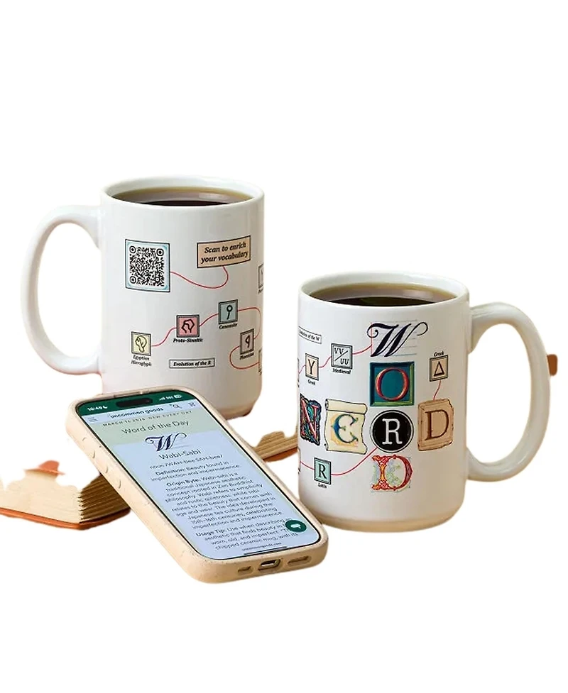 Uncommon Goods Word Nerd Interactive Qr Mug