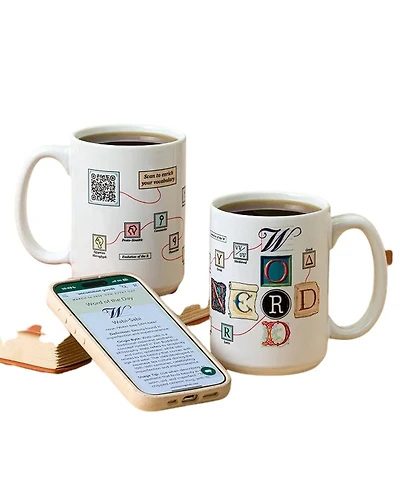Uncommon Goods Word Nerd Interactive Qr Mug