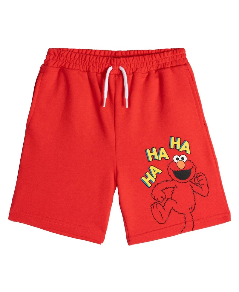 Sesame Street Baby Boys Athletic French Terry Shorts Multipack