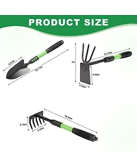 Xdovet Garden Shovel Spade Hand Rake Tool Set