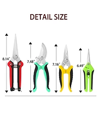 Xdovet Garden Pruning Shears Set Gloves Storbag Stainless Steel Trimming Tools Kit