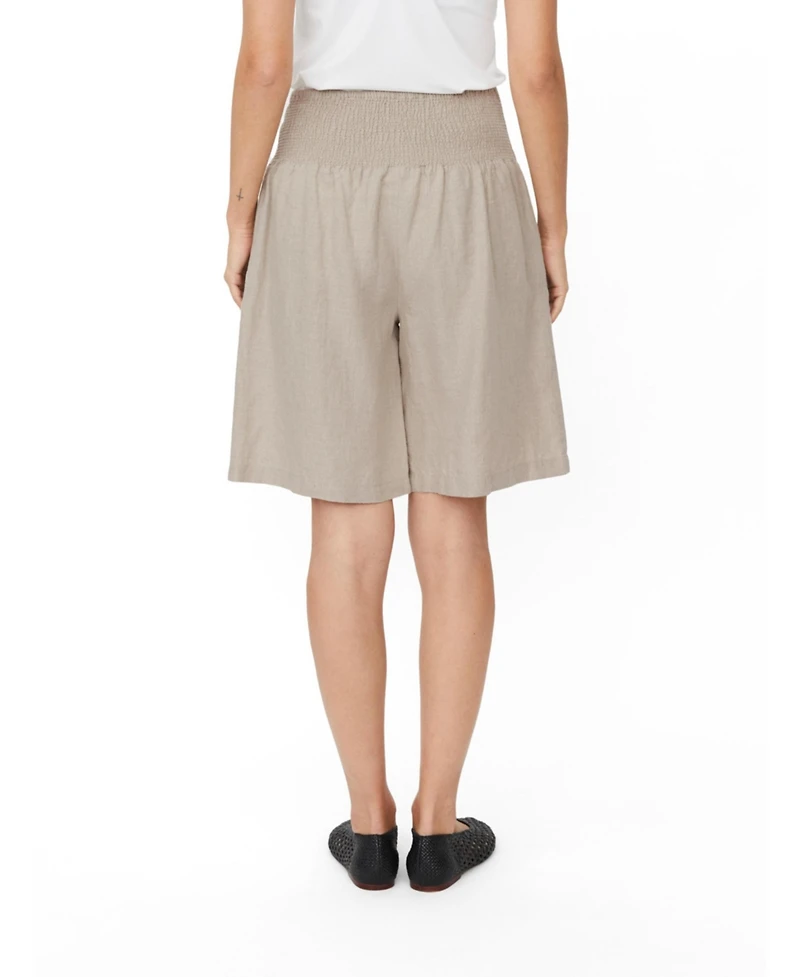Masai Copenhagen Women's Mapinja Smock Waist Linen Shorts