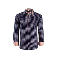 Elie Balleh Men's Slim Fit Paisley Print Shirt