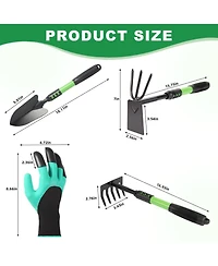 Xdovet Garden Tools Set Stainless Steel Heavy Duty Hand Cultivator Spade Shovel Planting Weeding Digging Gifts Women