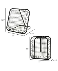 Aoligeijs Adjustable Soccer Rebounder Portable Training Goal for Football Baseball Basketball