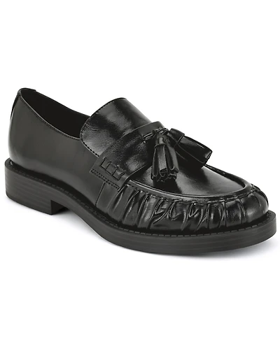 Nine West Women's Gersen Tassels Pleated Slip-On Loafers