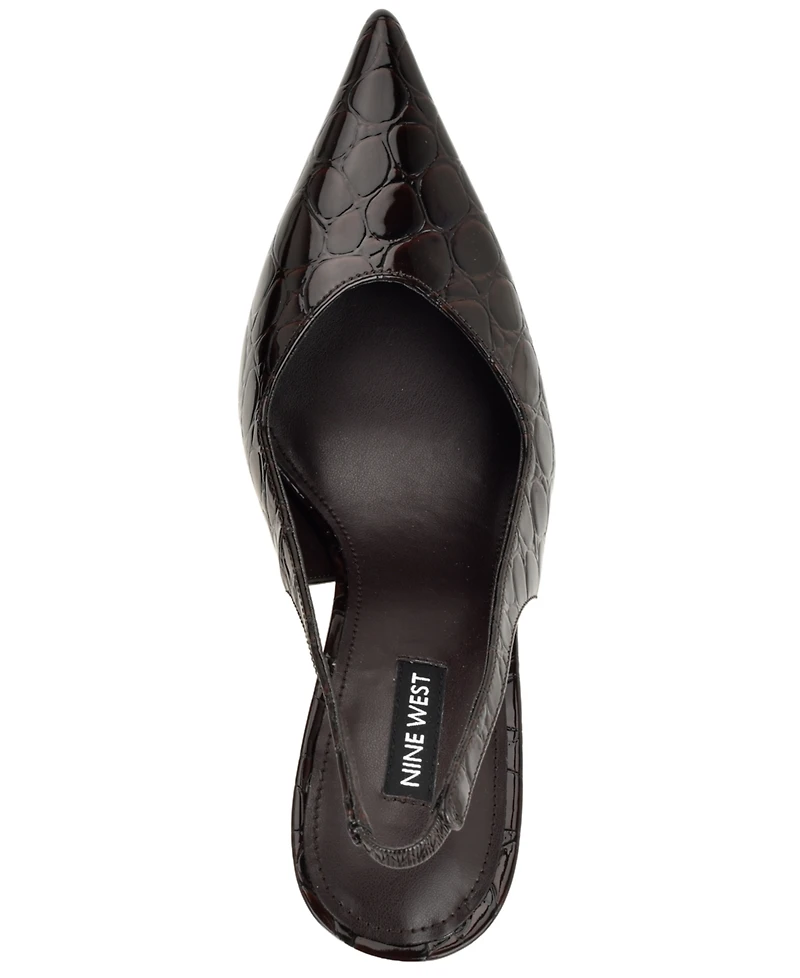 Nine West Women's Gerts Pointed Toe Slingback Dress Pumps