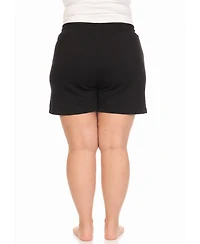 White Mark Plus Drawstring Lounge Shorts