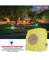 5 Core Outdoor Rock Speakers 100W Bluetooth Waterproof Landscape Speaker for Patio Pool Outdoor