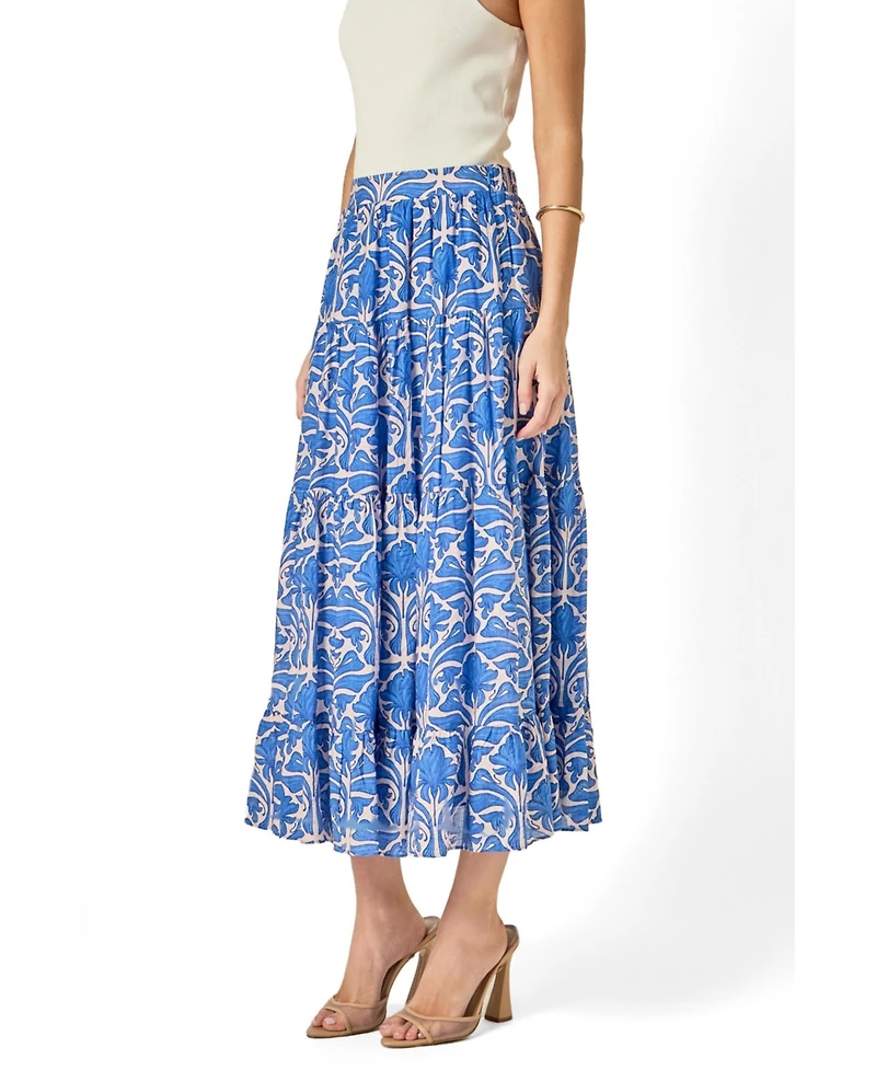 English Factory Women's Print Midi Skirt