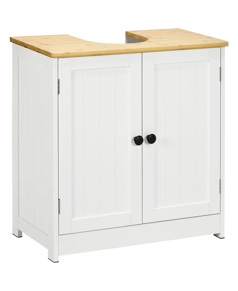 Busdays Bathroom Vanity Under Sink Storage Cabinet 23.5x11.75x24 Inches with 2 Doors