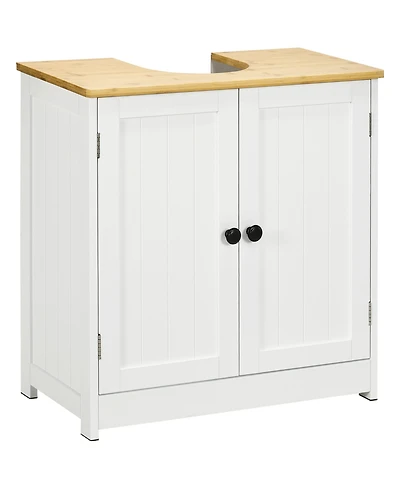 Busdays Bathroom Vanity Under Sink Storage Cabinet 23.5x11.75x24 Inches with 2 Doors