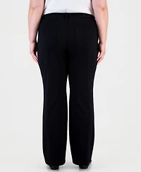 Jones New York Plus Ff Lexington Bootleg High-Waisted Jeans