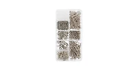 John Bead 8-Slot Silver Jewelry Findings Kit Assortment, 671pcs